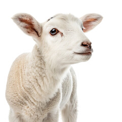 Fototapeta premium sheep isolated on white background