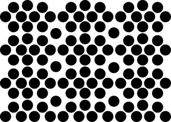 Abstract geometric seamless pattern. Black and white style pattern with circle.