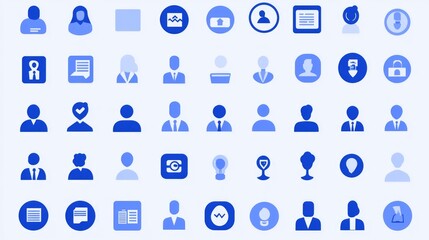 Assistance and Support Icon Set: Featuring Service, Aid, Guidance, Relief, and Backing Icons in Simple Line Vector Style.