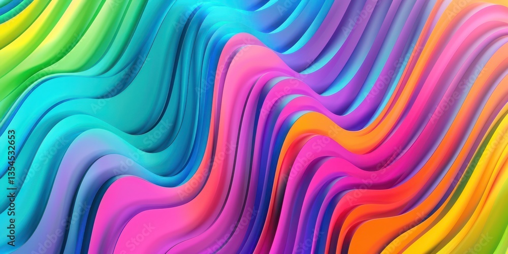 Poster abstract curl swirl visual resolution detailed layer illumination smooth dynamic minimal rainbow col