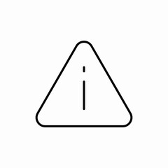 Warning alert triangle icon vector sign
