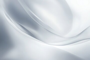 Elegant White Fabric Drape with Smooth Curves