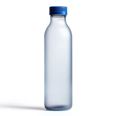 Naklejka premium bottal Crystal-Clear Hydration: Blue Water Bottle with Condensation, Capturing the Essence of Refreshment