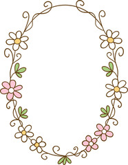 Spring Elements Hand Drawn Doodle Design Vector. Hand drawn flowers, bow, goose, strawberry, tulip, floral frame,  book, strawberry, coquette frame.Spring summer stickers. Vector flat illustration