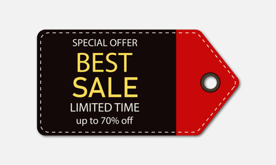 Fototapeta premium Special offer discount sale sticker vector illustration.
