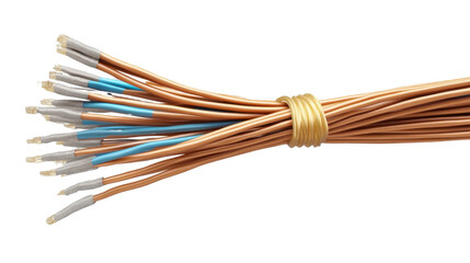 red cable isolated on white