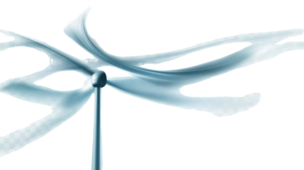 wind turbine on blue sky