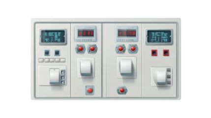 control panel of an electric switch