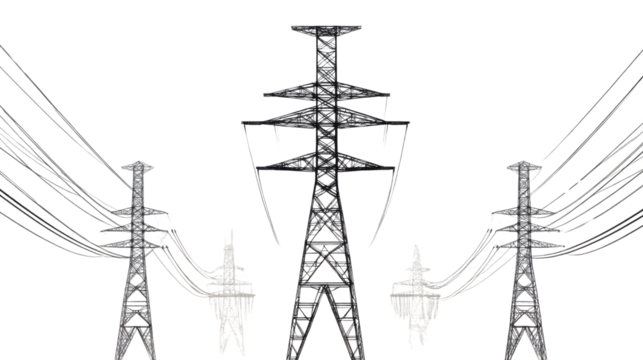 high voltage power line