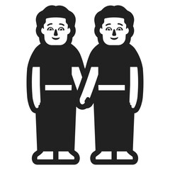 Two Men Holding Hands