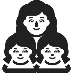 Mother with Two Children