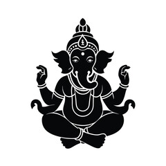 vector illustration of lord ganesha