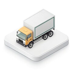 truck isolated on white