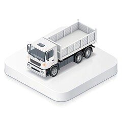 truck isolated on white