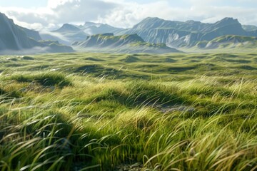 Sharp Image of Expansive Grasslands with Wide Open Spaces and Clear Skies