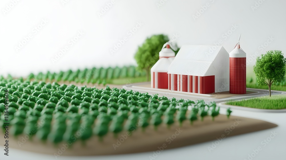 Aufkleber net-zero smart farm with data-driven precision agriculture and eco-tech