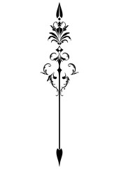 Art Nouveau arrow Graphic Accents, vector illustration, vintage elements	
