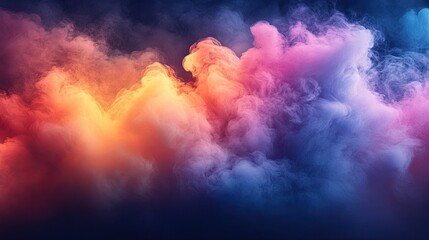 Colorful smoke abstract background