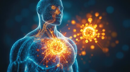 Human Body Cellular Network and Viral Infection