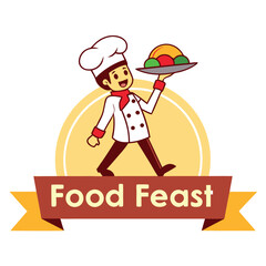 Smiling Chef Showcasing a Table Full of Appetizing Dishes