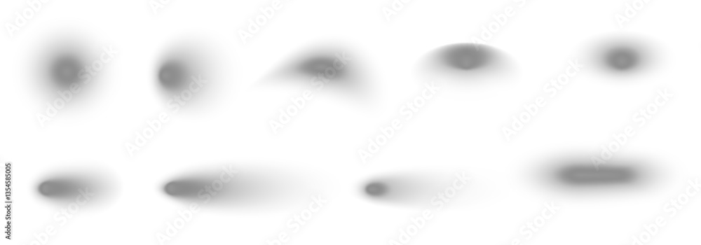 Poster round realistic shadow effects isolated. different circle soft grey shapes. overlay and transparent 