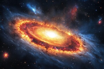 A giant black hole at the center of a galaxy