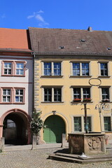 Blick in die Altstadt von Sangerhausen in Sachsen-Anhalt	