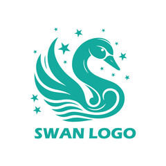 Swan logo design 