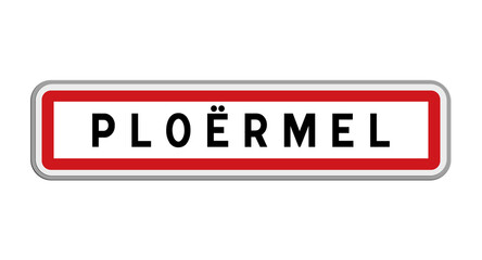 Panneau de Ploërmel, Morbihan, Bretagne