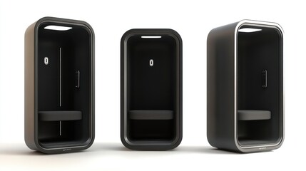 Three Modern Private Office Phone Booths