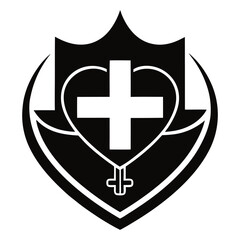 Fototapeta premium healthcare logo vector icon 