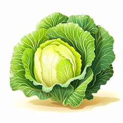 Fototapeta premium Colorful Chinese cabbage on white background