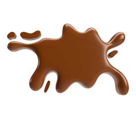 melted chocolate dripping splash