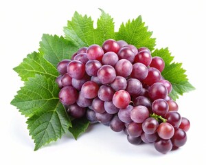 Fototapeta premium bunch of fresh grapes isolated on white