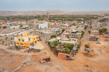Countryside village of Norte on Boa Vista island in Cape Verde