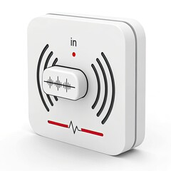 volume knob on white background