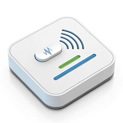volume knob on white background