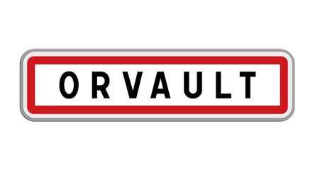 Panneau de Orvault, Loire-Atlantique, Pays de la Loire