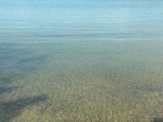 clear water in the sea