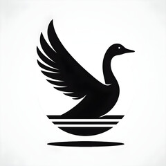 This is a duck  and white smile.