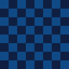 Light blue and dark blue chessboard art