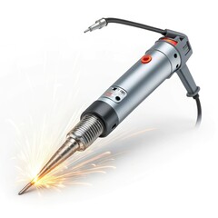 electric drill isolated on white