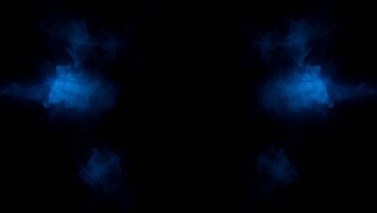 abstract blue smoke background, Generative AI