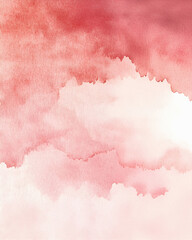 Fototapeta premium Red Watercolor Brush Stroke Paper Background