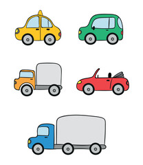 Set Transport icons collection