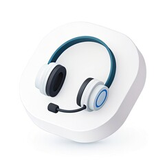 headphones isolated on white