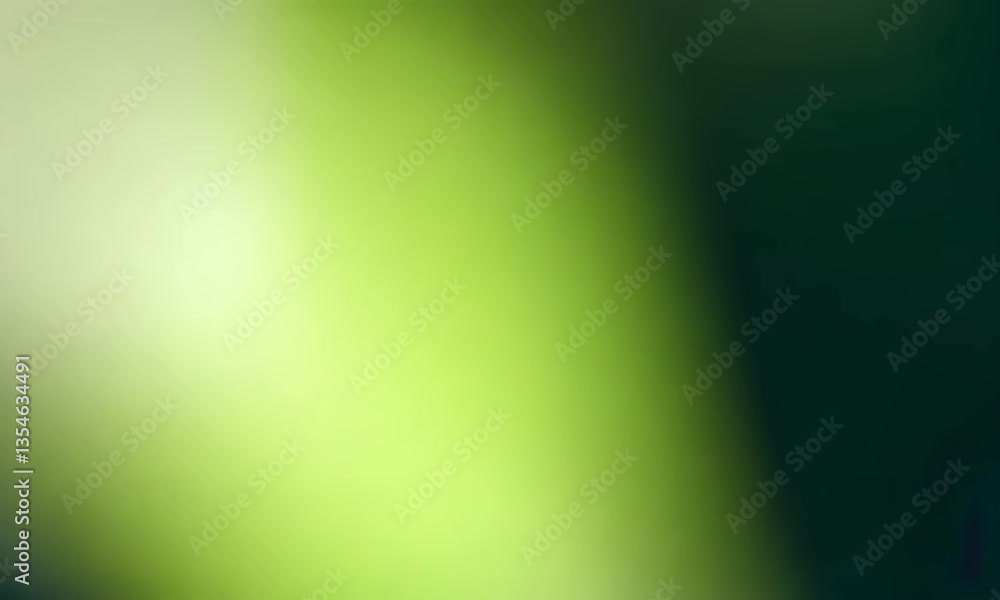 Poster Soft Green Gradient Background with Subtle Light Streaks and Abstract Patterns