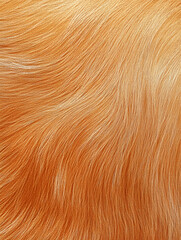 Watercolor painting of a golden retriever fur texture in light orange and red hues, soft waves