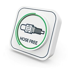 hose on a white background
