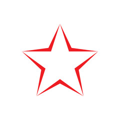 star icon vector on a white background.
